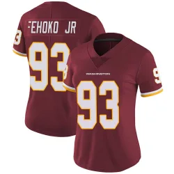 Women's Viliami Fehoko Jr. Washington Commanders No.93 Limited Burgundy Team Color Vapor Untouchable Jersey