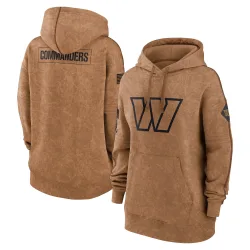 Women's Washington Commanders No. 2023 Salute to Service Pullover Hoodie - Brown