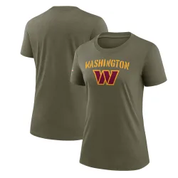 Women's Washington Commanders No. Legend 2022 Salute To Service T-Shirt - Olive