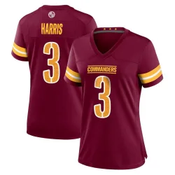 Women's Will Harris Washington Commanders No.3 Game Burgundy Jersey