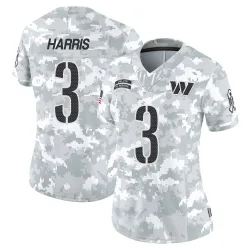 Women's Will Harris Washington Commanders No.3 Limited 2024 Salute to Service Jersey - Arctic Camo