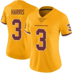 Women's Will Harris Washington Commanders No.3 Limited Color Rush Jersey - Gold