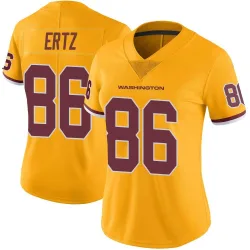 Women's Zach Ertz Washington Commanders No.86 Limited Color Rush Jersey - Gold