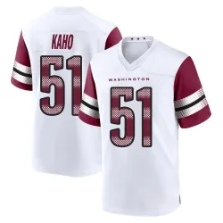Youth Ale Kaho Washington Commanders No.51 Game Jersey - White
