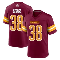 Youth Allan George Washington Commanders No.38 Game Burgundy Jersey