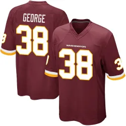 Youth Allan George Washington Commanders No.38 Game Burgundy Team Color Jersey