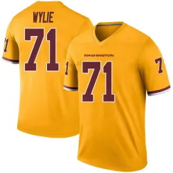 Youth Andrew Wylie Washington Commanders No.71 Legend Color Rush Jersey - Gold