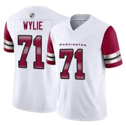 Youth Andrew Wylie Washington Commanders No.71 Limited Vapor F.U.S.E. Jersey - White