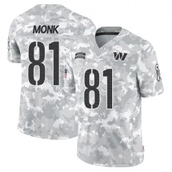 Youth Art Monk Washington Commanders No.81 Limited 2024 Salute to Service Jersey - Arctic Camo