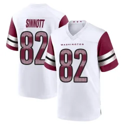 Youth Ben Sinnott Washington Commanders No.82 Game Jersey - White