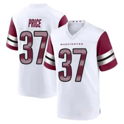 Youth Bobby Price Washington Commanders No.37 Game Jersey - White