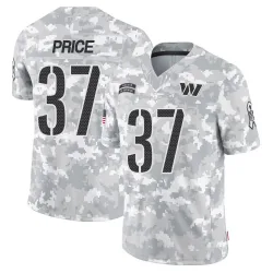 Youth Bobby Price Washington Commanders No.37 Limited 2024 Salute to Service Jersey - Arctic Camo