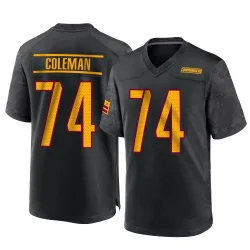 Youth Brandon Coleman Washington Commanders No.74 Game Alternate Jersey - Black