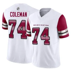 Youth Brandon Coleman Washington Commanders No.74 Limited Vapor F.U.S.E. Jersey - White