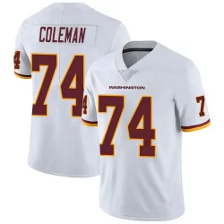 Youth Brandon Coleman Washington Commanders No.74 Limited Vapor Untouchable Jersey - White