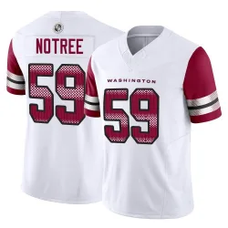 Youth Bryce Notree Washington Commanders No.59 Limited Vapor F.U.S.E. Jersey - White