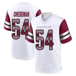 Youth Camaron Cheeseman Washington Commanders No.54 Game Jersey - White