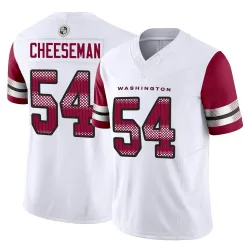 Youth Camaron Cheeseman Washington Commanders No.54 Limited Vapor F.U.S.E. Jersey - White