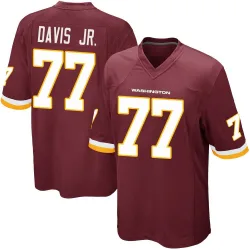 Youth Carl Davis Jr. Washington Commanders No.77 Game Burgundy Team Color Jersey