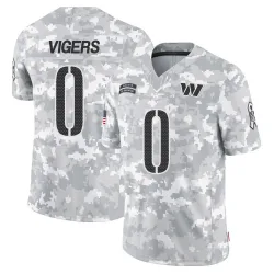 Youth Car'lin Vigers Washington Commanders No.0 Limited 2024 Salute to Service Jersey - Arctic Camo