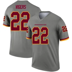 Youth Car'lin Vigers Washington Commanders No.22 Legend Inverted Jersey - Gray