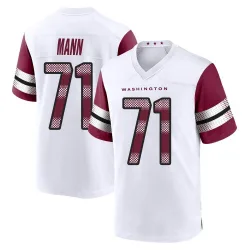Youth Charles Mann Washington Commanders No.71 Game Jersey - White