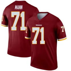 Youth Charles Mann Washington Commanders No.71 Legend Inverted Burgundy Jersey