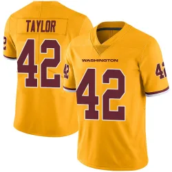 Youth Charley Taylor Washington Commanders No.42 Limited Color Rush Jersey - Gold