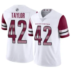 Youth Charley Taylor Washington Commanders No.42 Limited Vapor Jersey - White