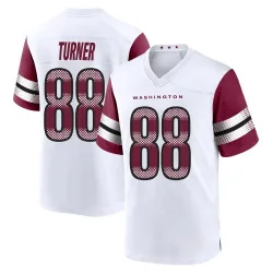 Youth Cole Turner Washington Commanders No.88 Game Jersey - White