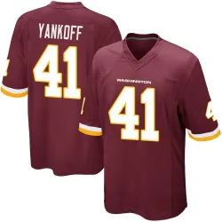 Youth Colson Yankoff Washington Commanders No.41 Game Burgundy Team Color Jersey