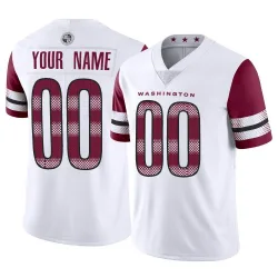 Youth Custom Washington Commanders No.00 Limited Vapor Jersey - White