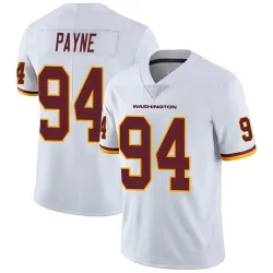 Youth Daron Payne Washington Commanders No.94 Limited Vapor Untouchable Jersey - White