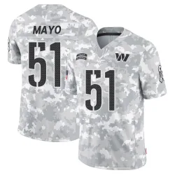 Youth David Mayo Washington Commanders No.51 Limited 2024 Salute to Service Jersey - Arctic Camo