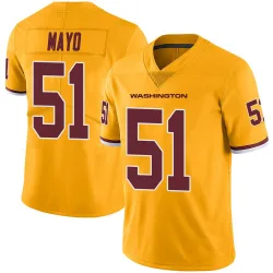 Youth David Mayo Washington Commanders No.51 Limited Color Rush Jersey - Gold