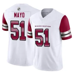 Youth David Mayo Washington Commanders No.51 Limited Vapor F.U.S.E. Jersey - White