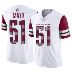 Youth David Mayo Washington Commanders No.51 Limited Vapor Jersey - White