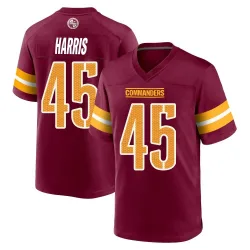 Youth De'Jon Harris Washington Commanders No.45 Game Burgundy Jersey