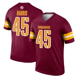 Youth De'Jon Harris Washington Commanders No.45 Legend Burgundy Jersey