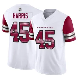 Youth De'Jon Harris Washington Commanders No.45 Limited Vapor F.U.S.E. Jersey - White