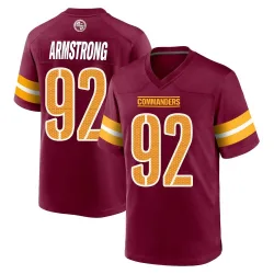 Youth Dorance Armstrong Washington Commanders No.92 Game Burgundy Jersey