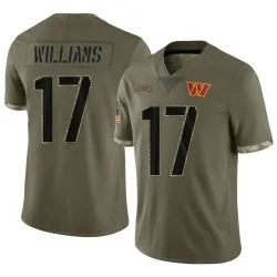 Youth Doug Williams Washington Commanders No.17 Limited 2022 Salute To Service Jersey - Olive
