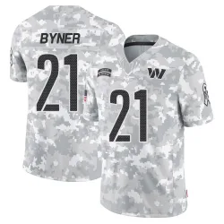 Youth Earnest Byner Washington Commanders No.21 Limited 2024 Salute to Service Jersey - Arctic Camo