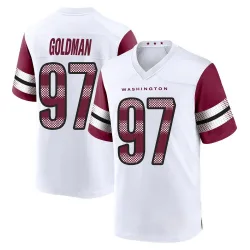 Youth Eddie Goldman Washington Commanders No.97 Game Jersey - White
