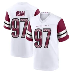 Youth Efe Obada Washington Commanders No.97 Game Jersey - White