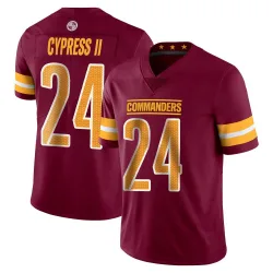 Youth Fentrell Cypress II Washington Commanders No.24 Limited Vapor Burgundy Jersey