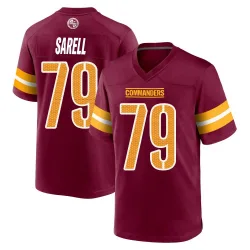 Youth Foster Sarell Washington Commanders No.79 Game Burgundy Jersey