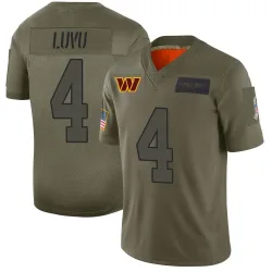 Youth Frankie Luvu Washington Commanders No.4 Limited 2019 Salute to Service Jersey - Camo
