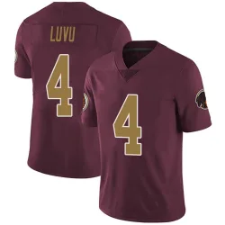 Youth Frankie Luvu Washington Commanders No.4 Limited Burgundy Alternate Vapor Untouchable Jersey