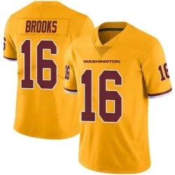 Youth Ja'Corey Brooks Washington Commanders No.16 Limited Color Rush Jersey - Gold